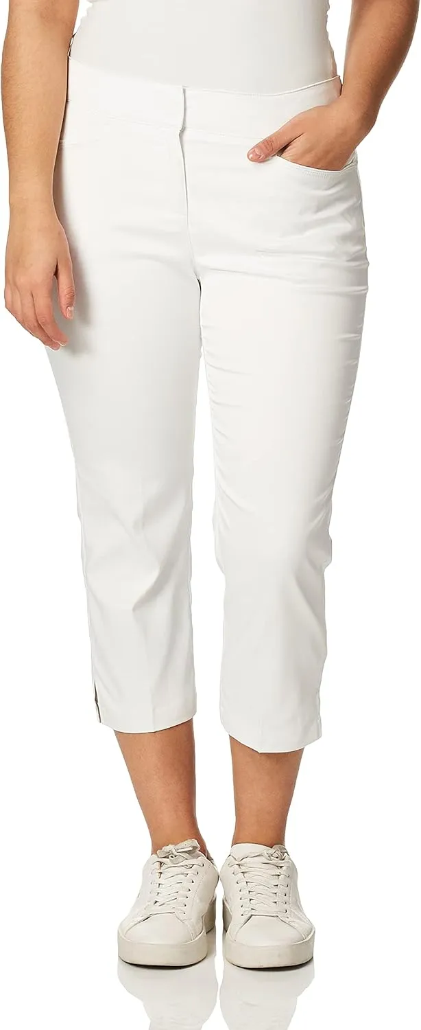 PGA TOUR Women's 22" Tech Capri Golf Pants with Comfort Stretch Waistband - Size 2 - 18 Plus