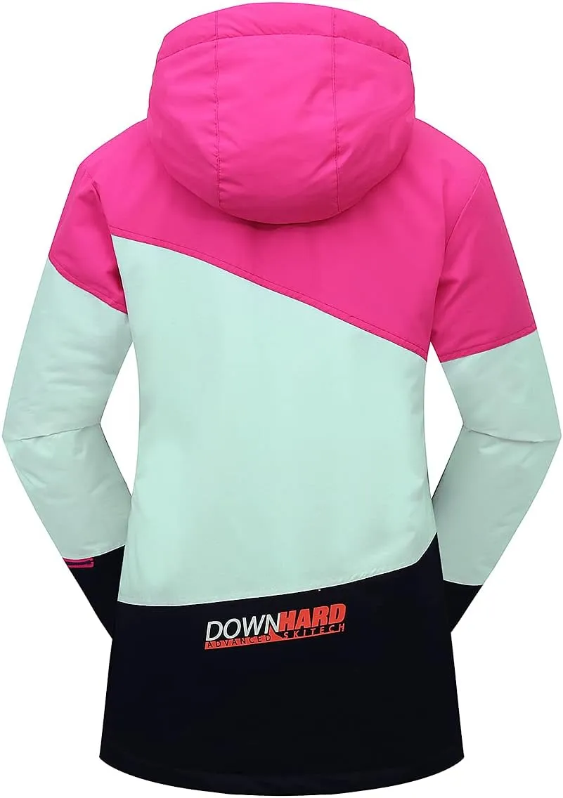 PHIBEE Girls' Sportswear Waterproof Windproof Snowboard Ski Jacket