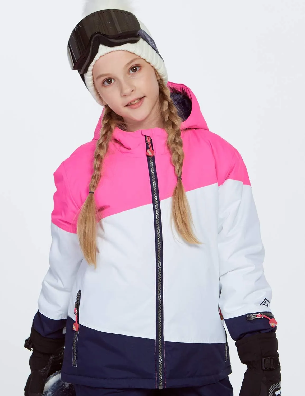 PHIBEE Girls' Sportswear Waterproof Windproof Snowboard Ski Jacket