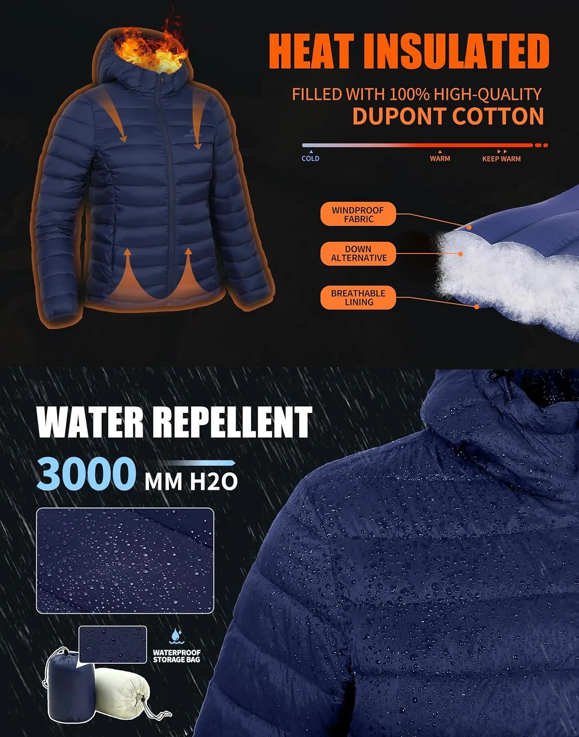 Pioneer Camp Women's Winter Coat Puffer Jacket