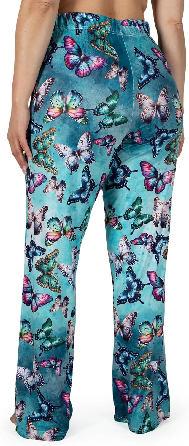 Premium Comfort Lounge Pajama Pants for Men & Women | Fun, Happy, Floral Bottoms - Comfy, Ultra Soft, Lounge Pants (S-XXL)