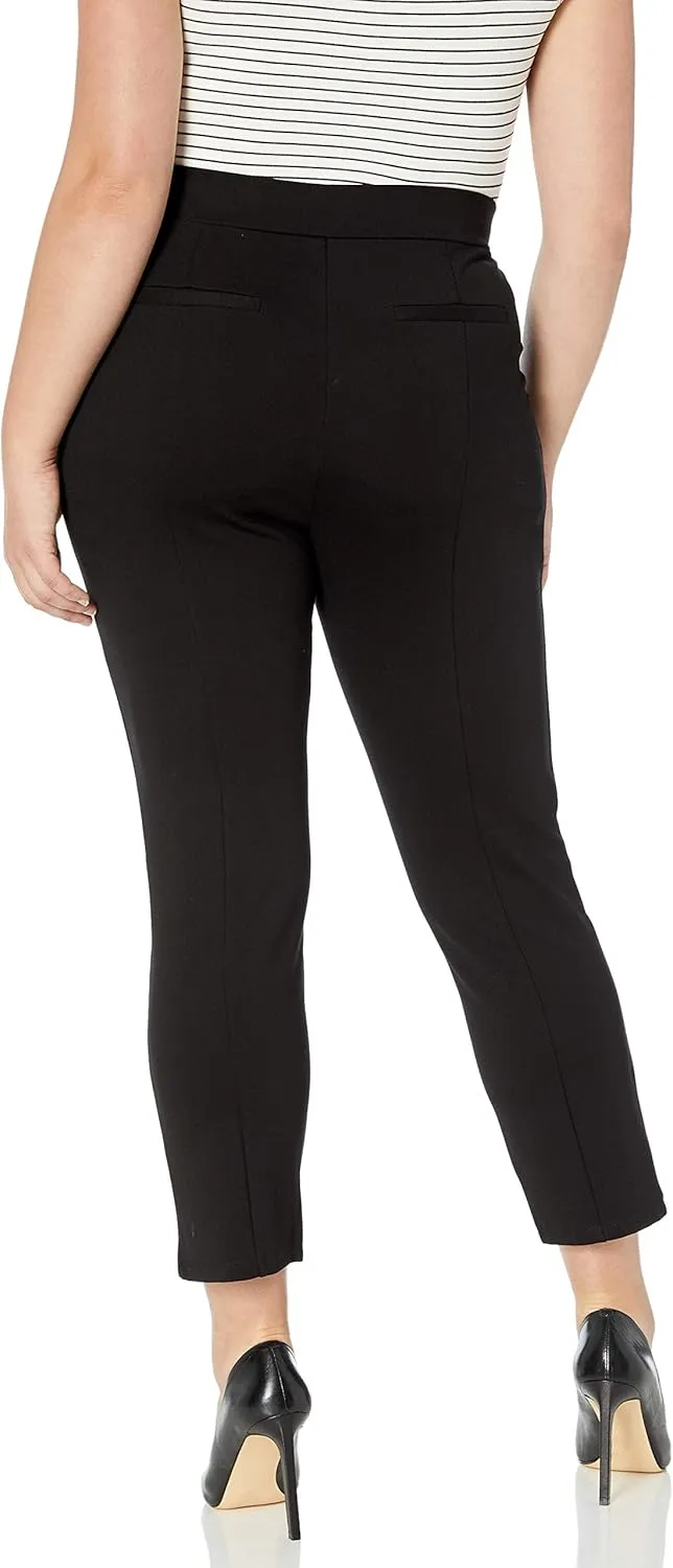 Rafaella Women's Plus-Size Ponte Comfort Fit Slim Leg Pants