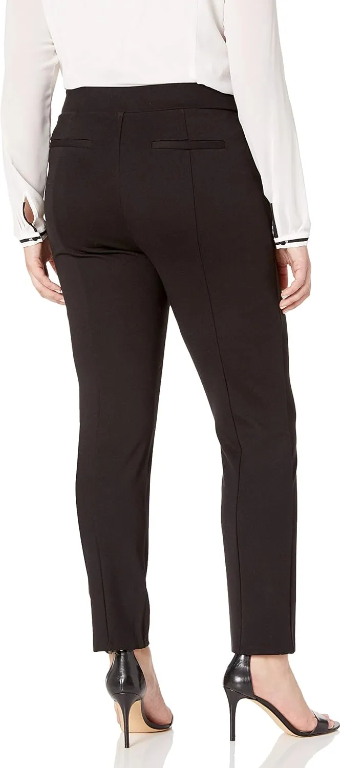 Rafaella Women's Plus-Size Ponte Comfort Fit Slim Leg Pants
