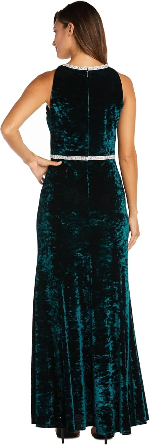 R&M Richards Women's Ice Velvet Cocktail Dress