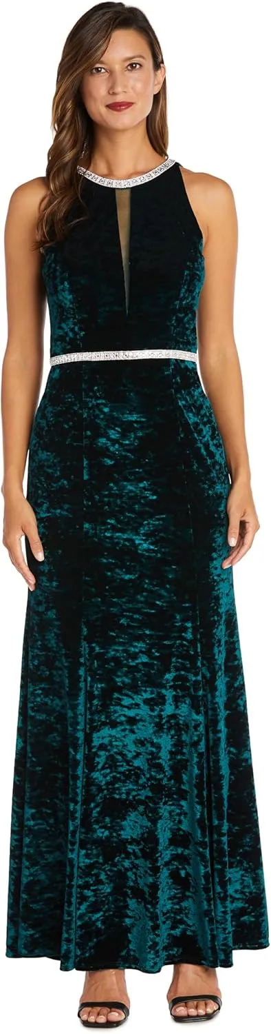 R&M Richards Women's Ice Velvet Cocktail Dress