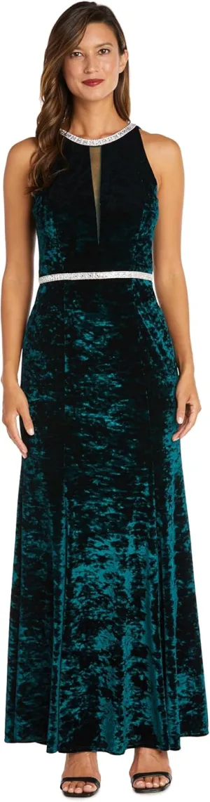 R&M Richards Women's Ice Velvet Cocktail Dress