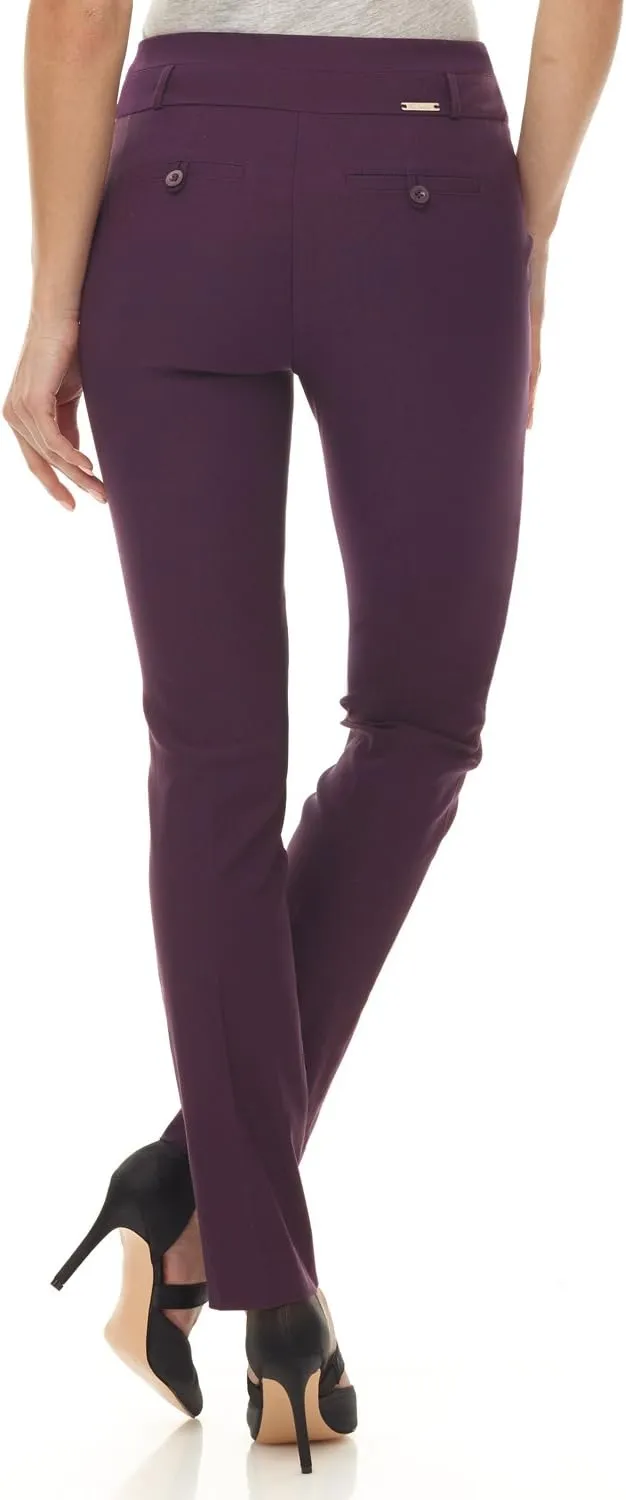 Rekucci Women's Ease into Comfort Stretch Slim Pant