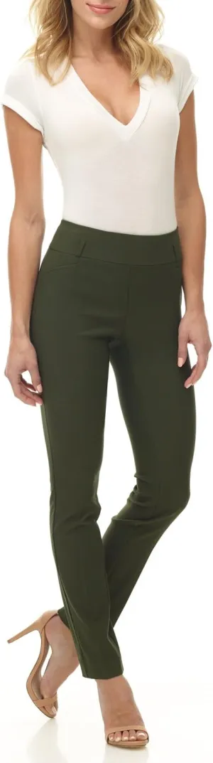 Rekucci Women's Ease into Comfort Stretch Slim Pant