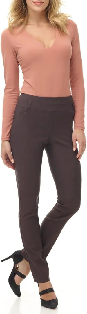 Rekucci Women's Ease into Comfort Stretch Slim Pant
