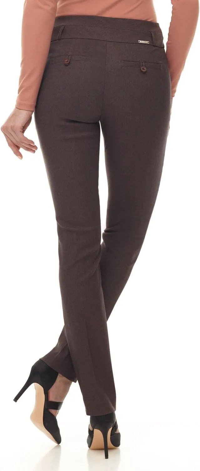 Rekucci Women's Ease into Comfort Stretch Slim Pant