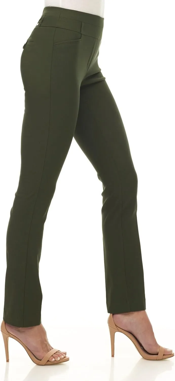 Rekucci Women's Ease into Comfort Stretch Slim Pant