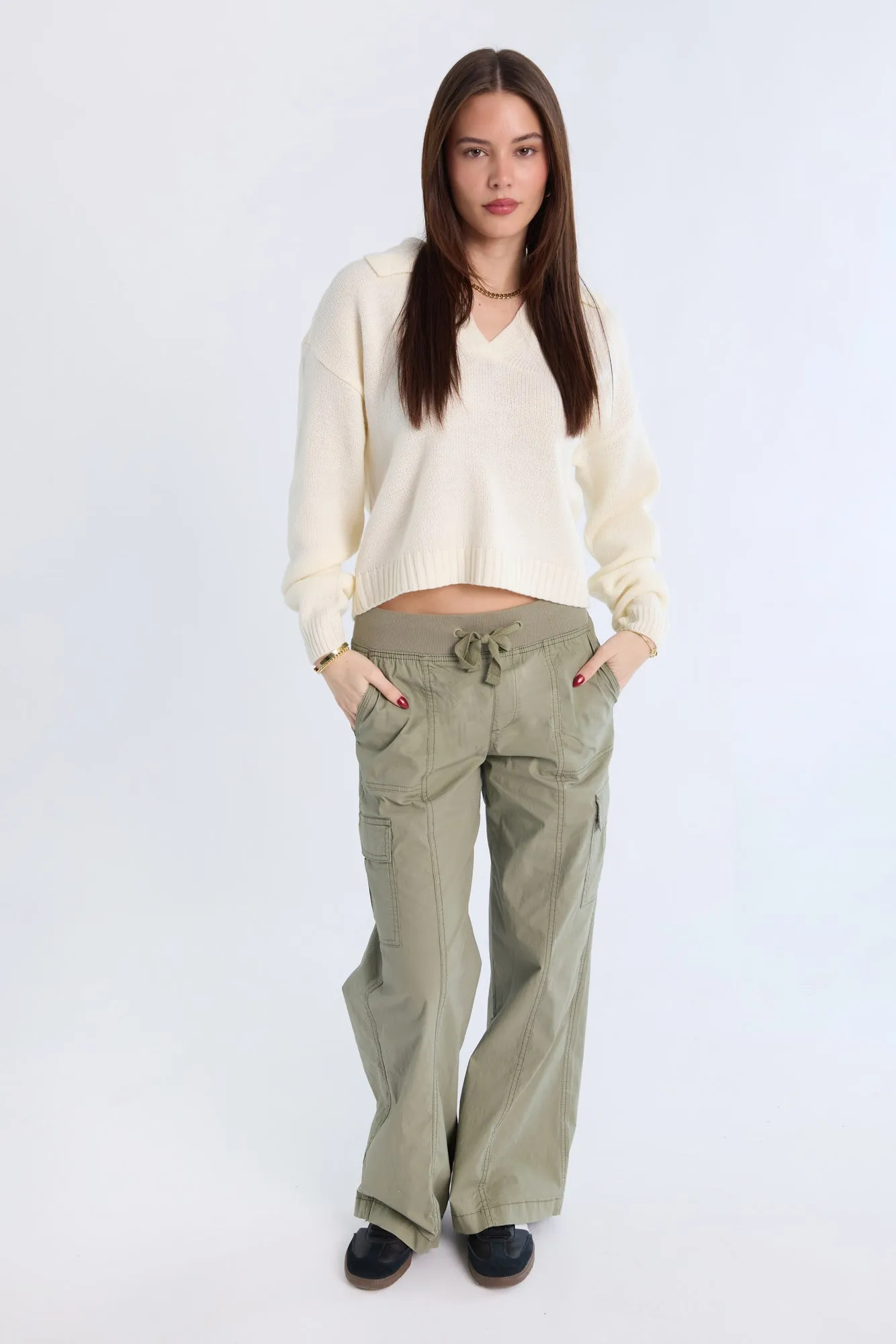 Relaxed Polo Sweater