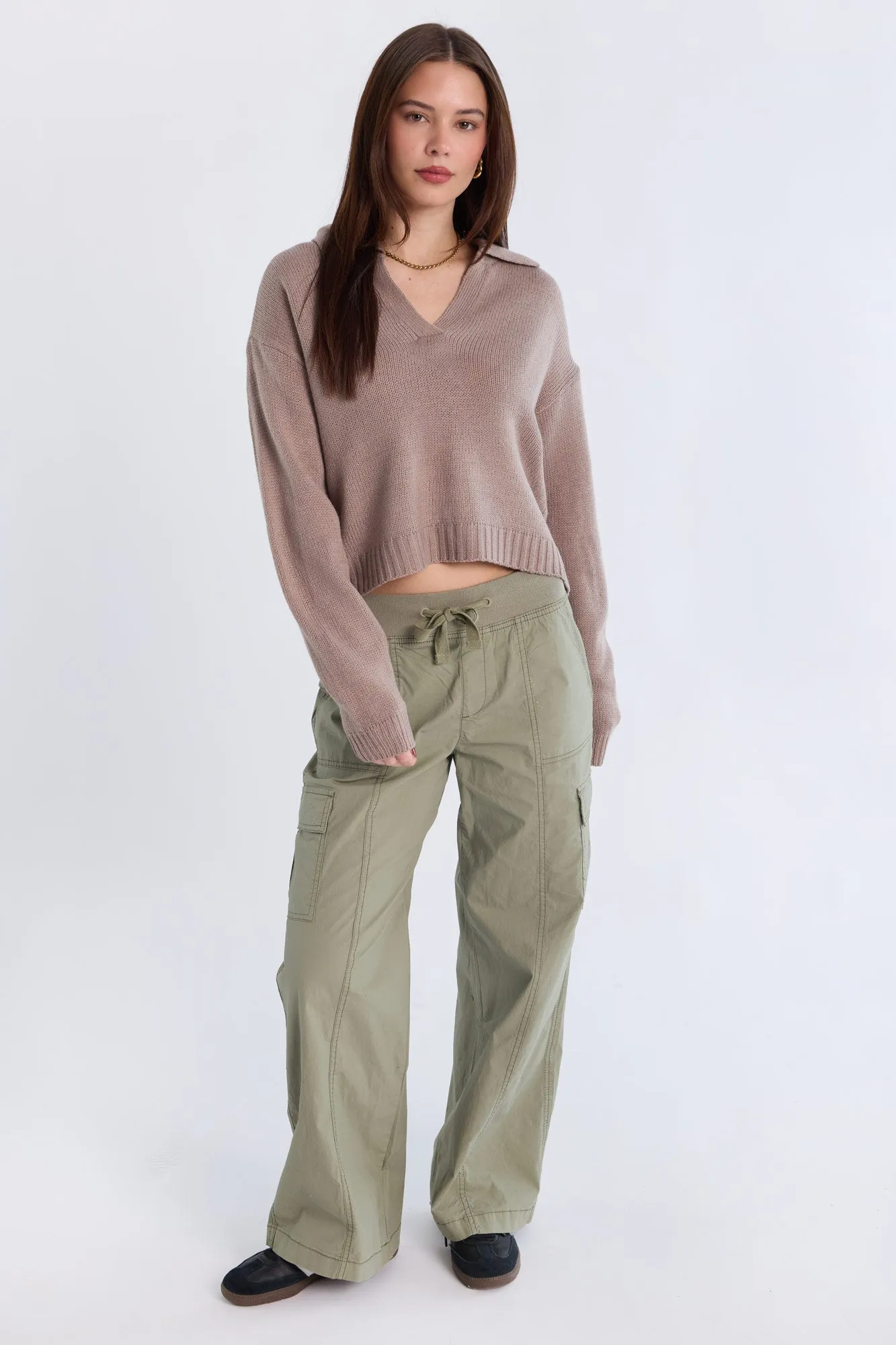 Relaxed Polo Sweater