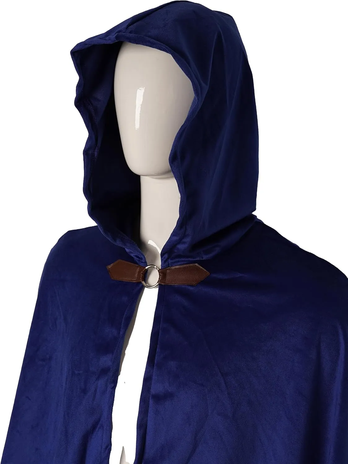 Renaissance Hooded Cloak Medieval Renaissance Faire Outfits Halloween Costume Wizard Witch Cape Adult