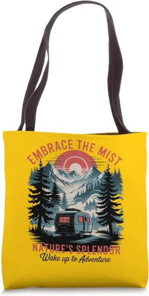 Retro National Parks - Great Smoky Mountains Camping Tote Bag