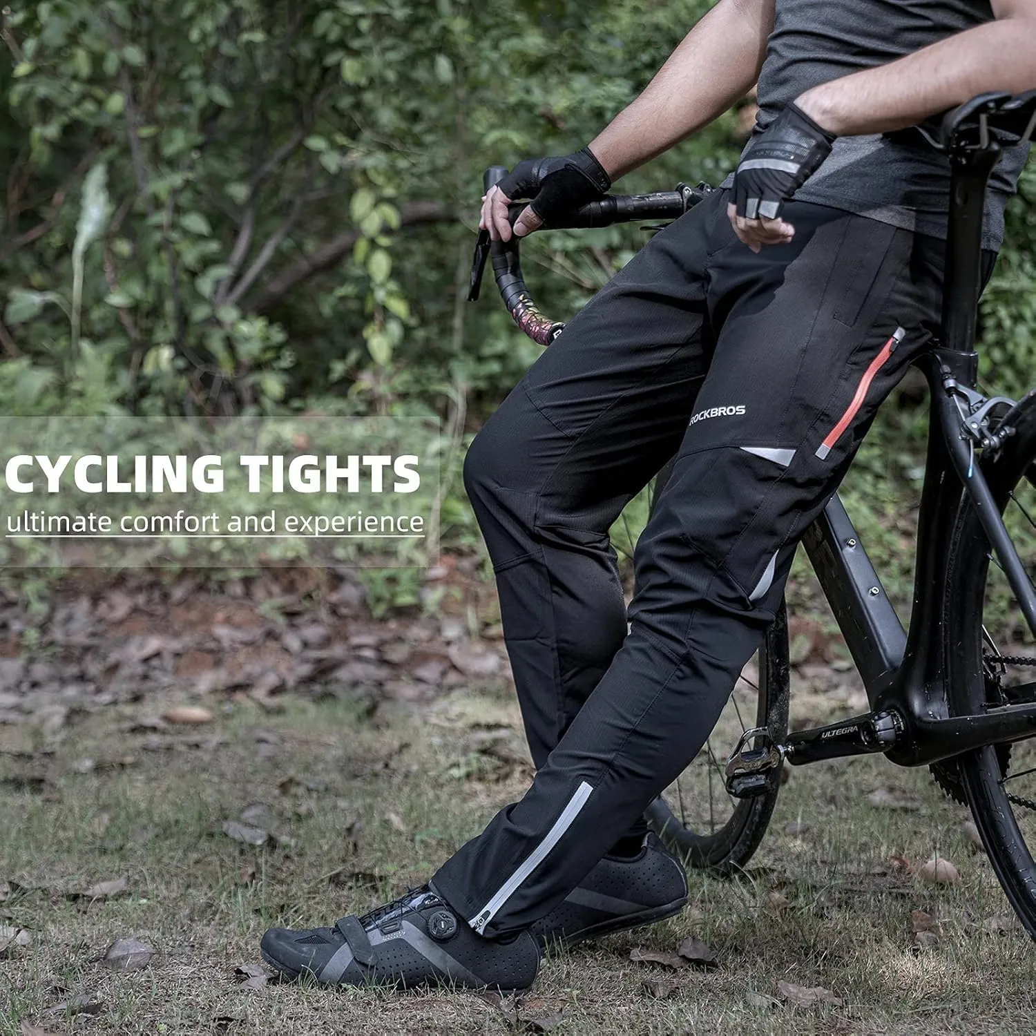 ROCKBROS Mens Cycling Bike Pants Quick-Dry Outdoor Mountain Running Hiking Gear