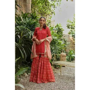 Roze Idika Sharara (Set of 3)