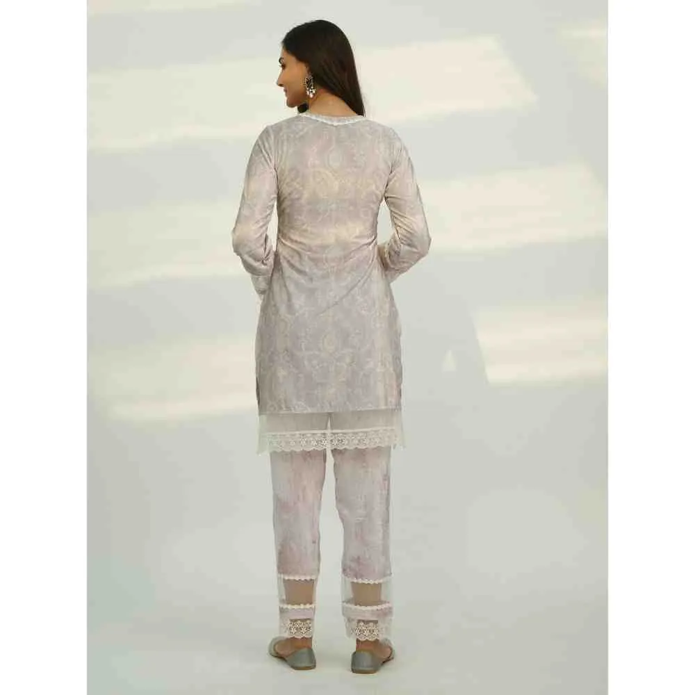 Roze Ismat Velvet (Set Of 2)