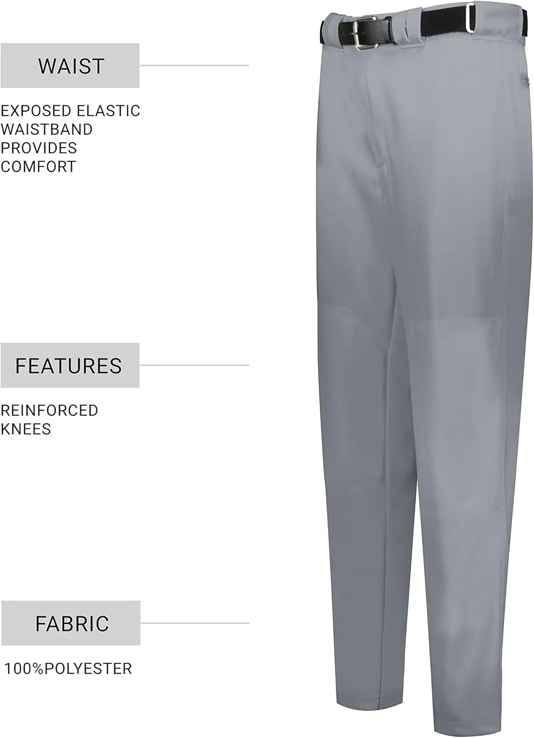 Russell Athletic Men's Solid Change Up Baseball Pant-Pro Comfort, Performance, Beltloops, Hook-and-Loop Adjustment