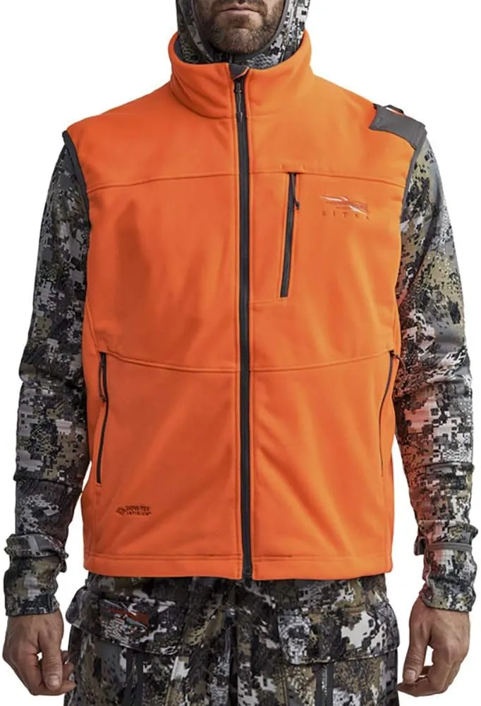 SITKA Gear Men's Stratus Windstopper Water Repellent Ultra-Quiet Fleece Hunting Vest