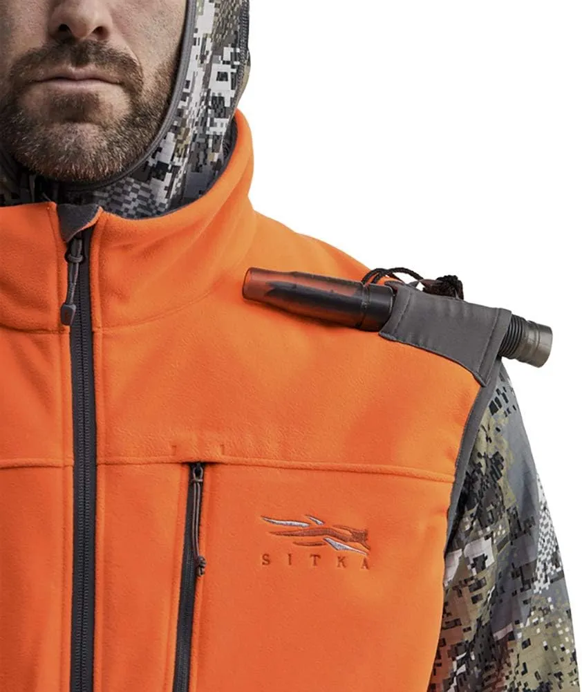 SITKA Gear Men's Stratus Windstopper Water Repellent Ultra-Quiet Fleece Hunting Vest