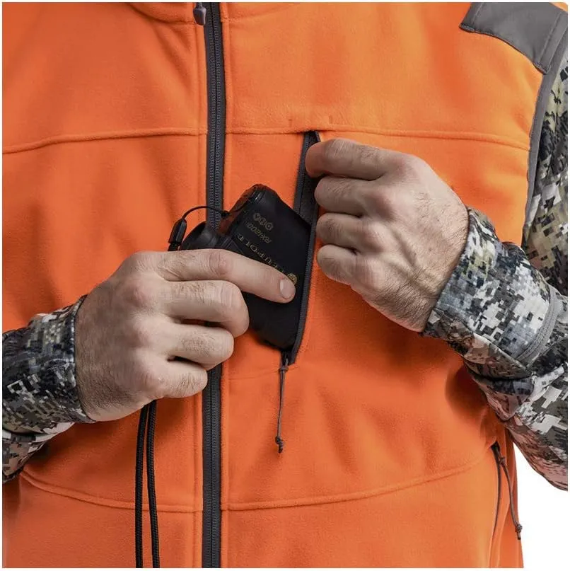 SITKA Gear Men's Stratus Windstopper Water Repellent Ultra-Quiet Fleece Hunting Vest