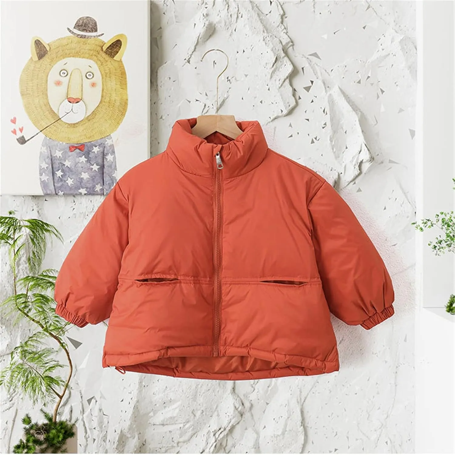 Ski Jacket Baby Girls Boys Winter Warm Thick Solid Cotton Long Sleeve Padded Jacket Coat Clothes Boys Toddler