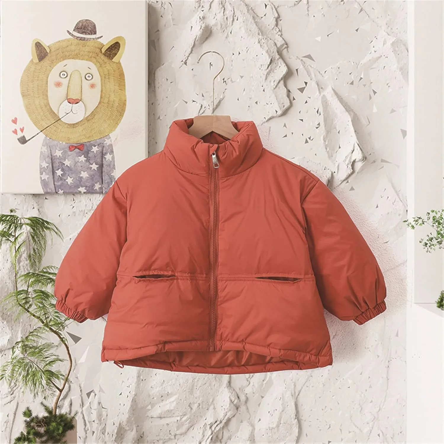 Ski Jacket Baby Girls Boys Winter Warm Thick Solid Cotton Long Sleeve Padded Jacket Coat Clothes Boys Toddler