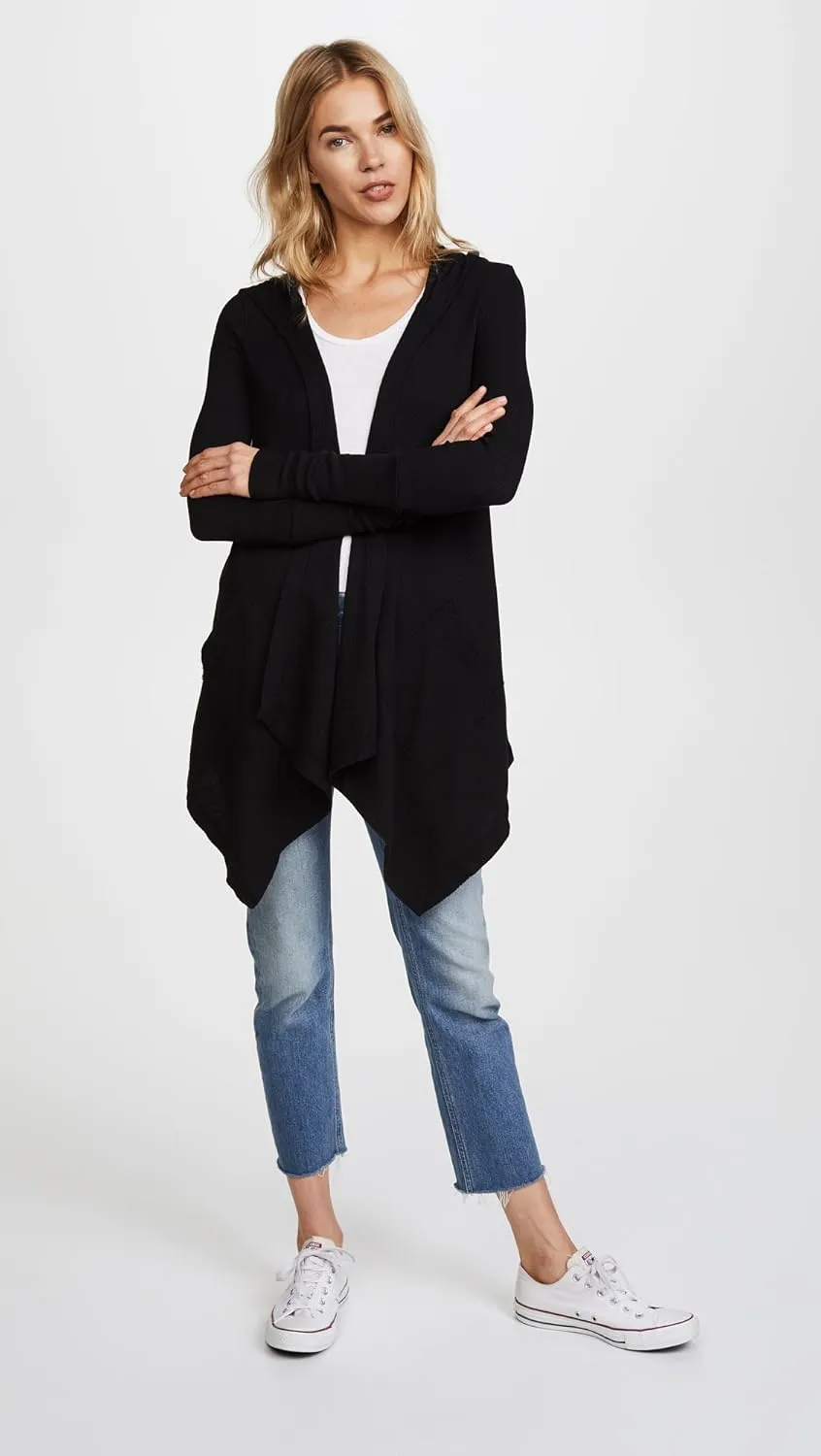 Splendid Women's Thermal Wrap Hooded Cardigan