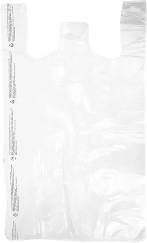 SSWBasics White Plastic T-Shirt Bags with Handles - Case of 1000 (11  x 6 x 21)