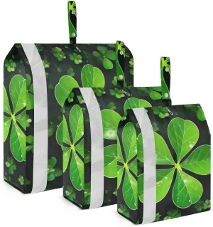 St Patrick's Day Compression Packing Cubes, 3pcs Compressible Expandable Travel Packing Organizer, Travel Cubes for Suitcase Carry On