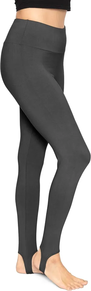 STRETCH IS COMFORT Oh So Soft High Waist Stirrup Leggings, Lightweight and Durable, Multiple Colors for Women and Plus Size