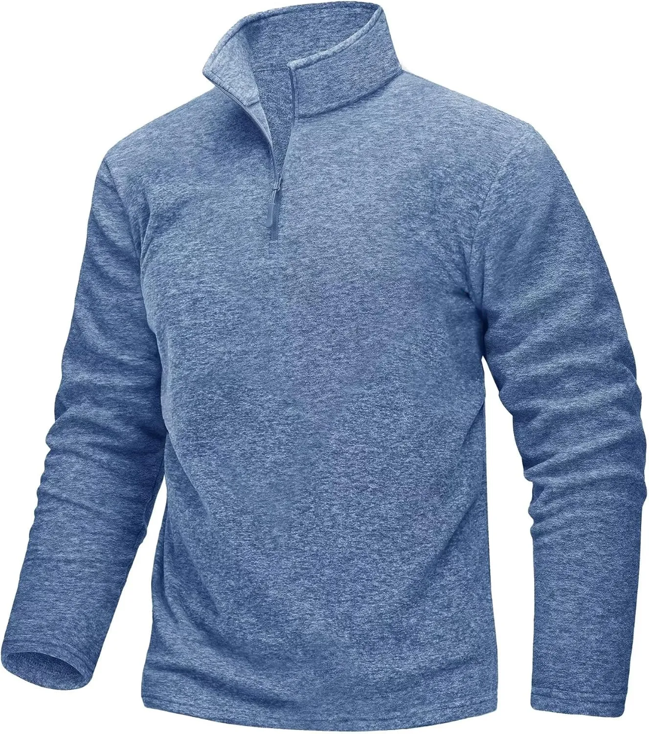 TACVASEN Mens Quarter Zip Sweatshirt Long Sleeve Pullover 1/4 Zip Up Golf Shirt for Men Winter Fleece Lined Thermal Sweater