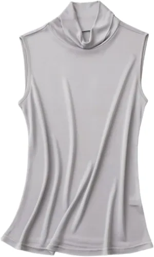 Tank Tops for Women,Mulberry Silk Sleeveless Layering Shirt, Lightweight Stretchy Undershirt,Loose Fit