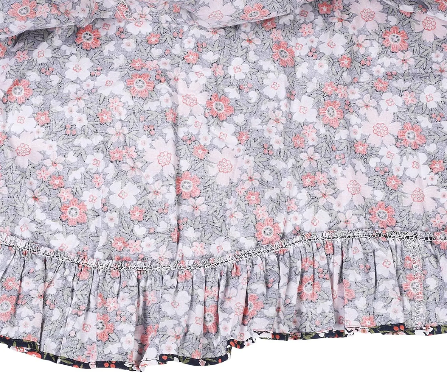 Toddler Vintage Floral Girls Strap Dress Summer Casual Cotton Tea Party Beach Sundress