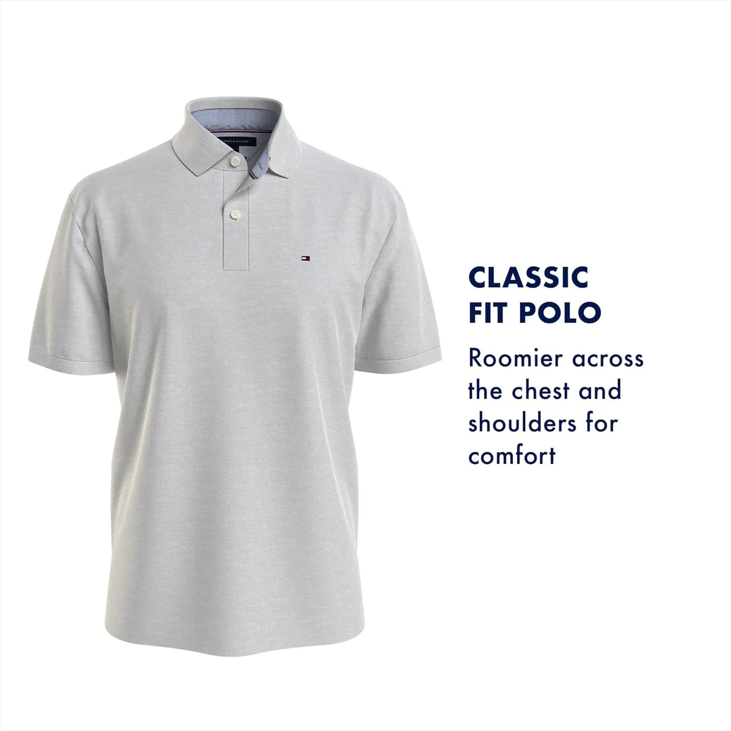Tommy Hilfiger Men's Classic Fit Short Sleeve Cotton Polo Shirt