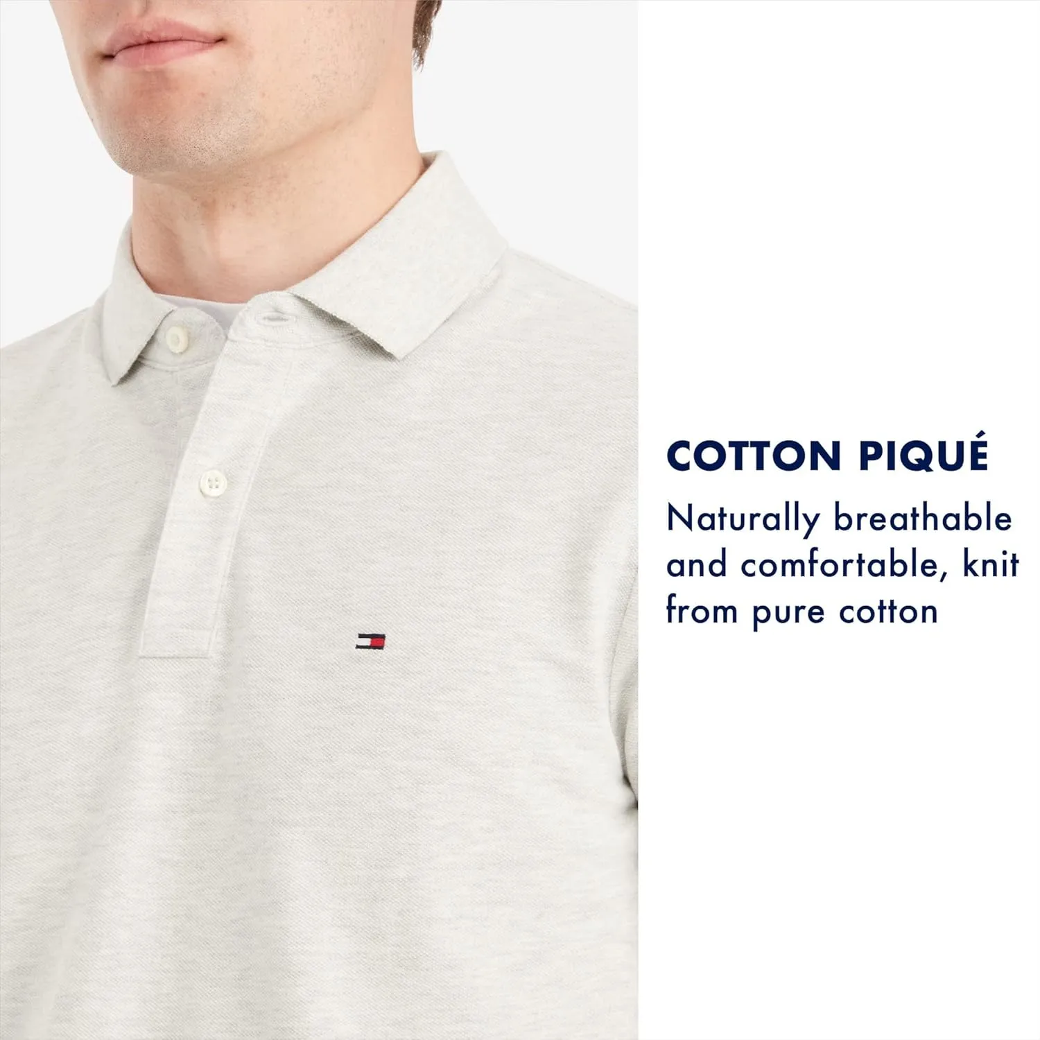 Tommy Hilfiger Men's Classic Fit Short Sleeve Cotton Polo Shirt