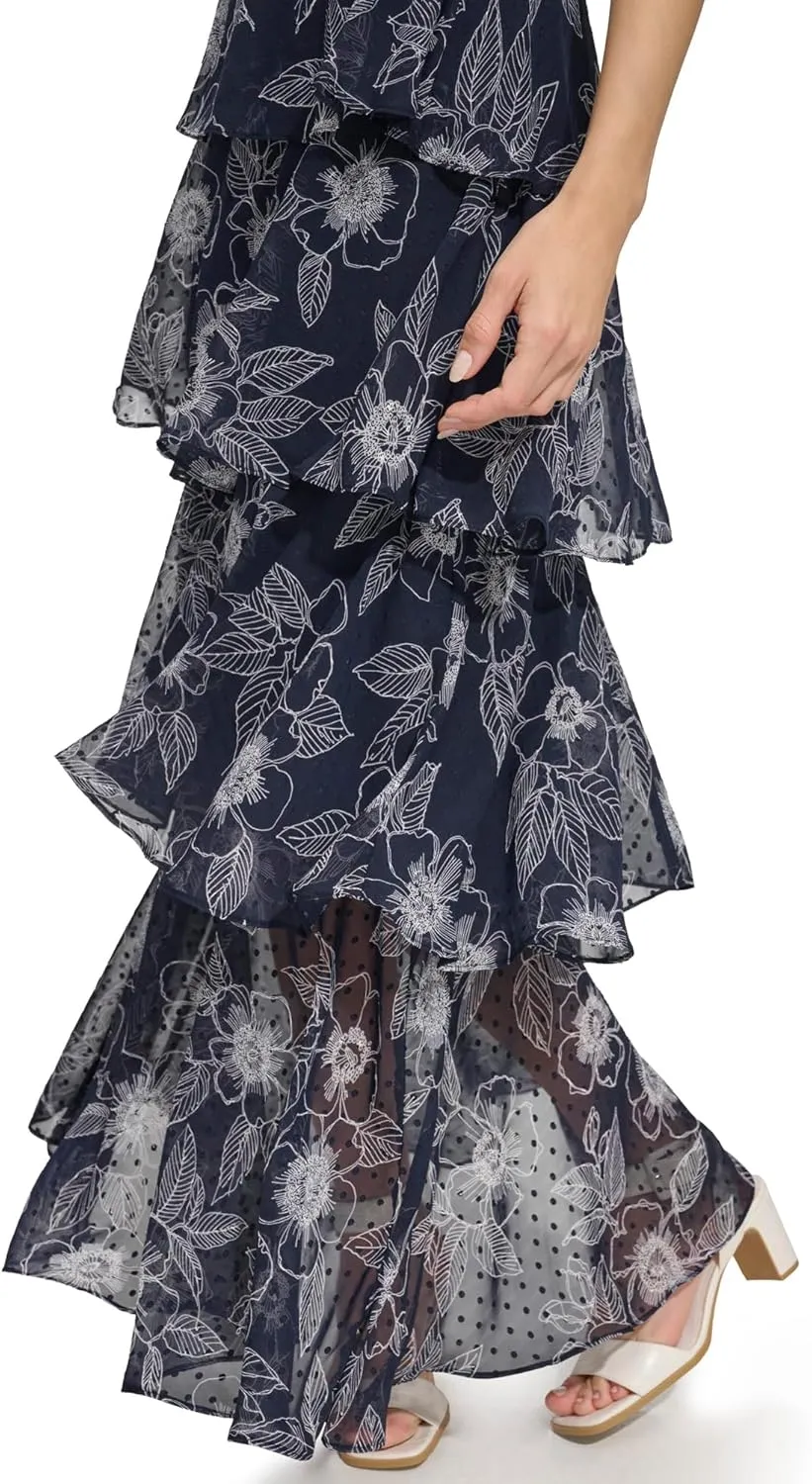 Tommy Hilfiger Women's Floral Tiered Maxi Dress