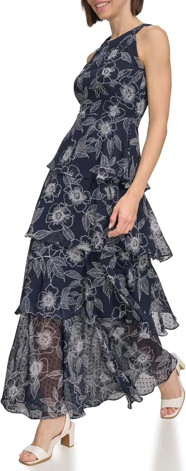 Tommy Hilfiger Women's Floral Tiered Maxi Dress
