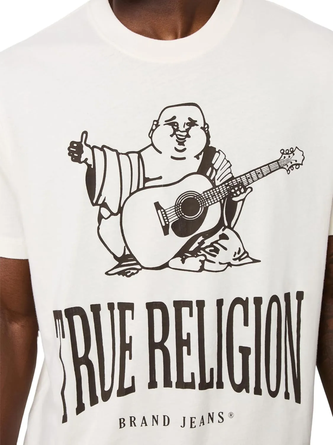 True Religion Men's Crackle Vintage Tee