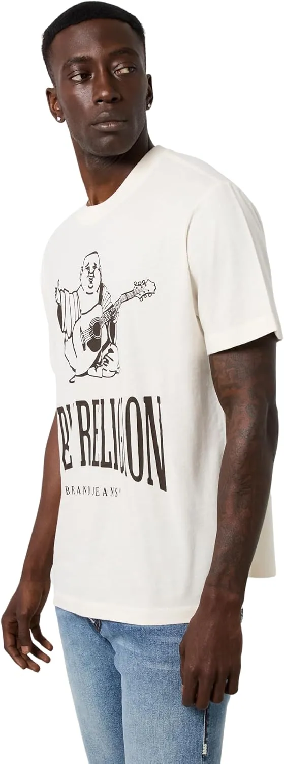True Religion Men's Crackle Vintage Tee