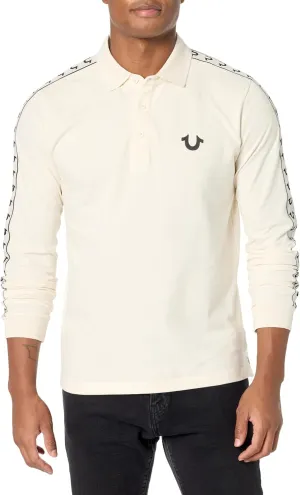 True Religion Men's Ls Dasmask Polo