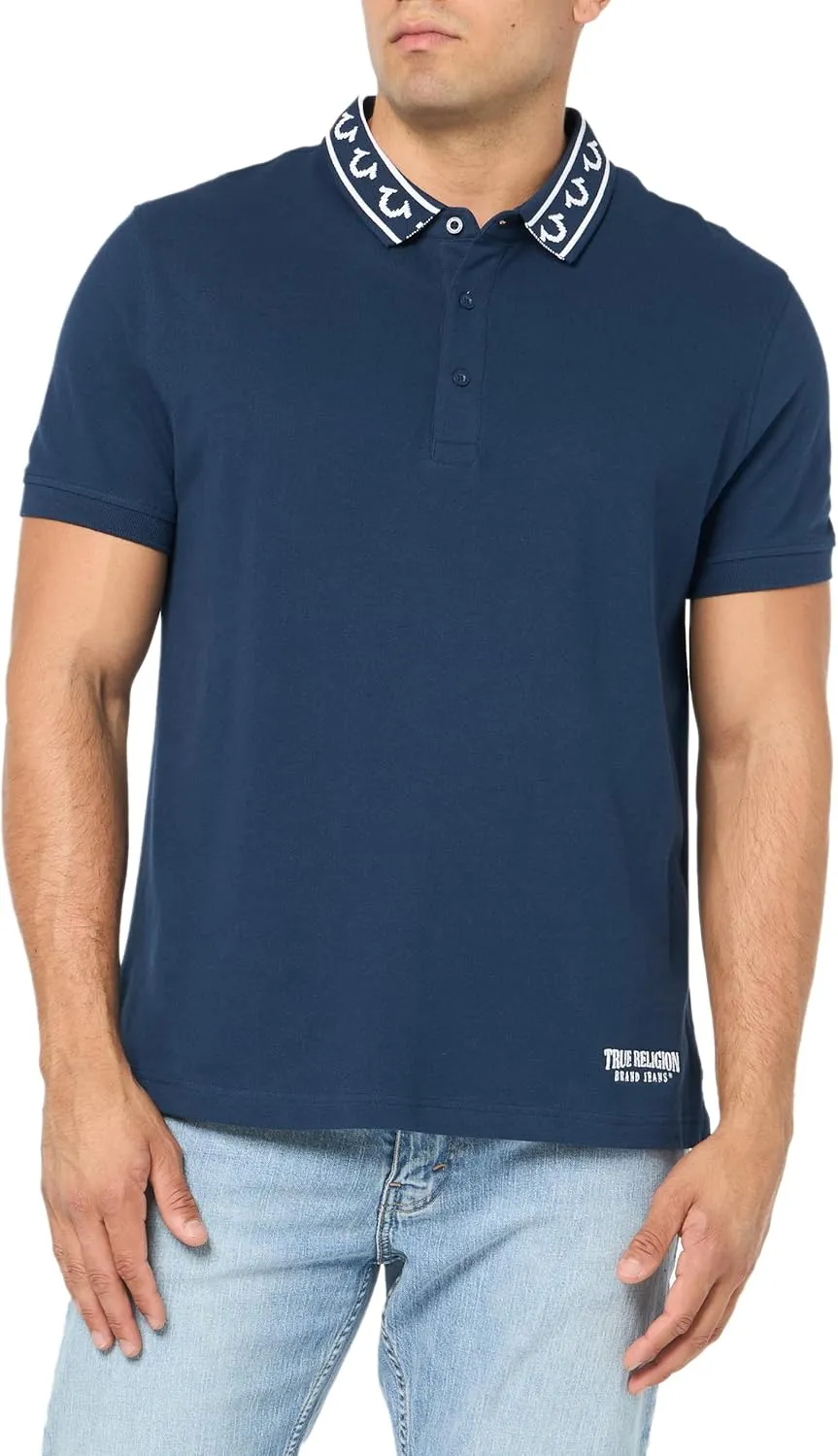True Religion Men's Relaxed SS Polo