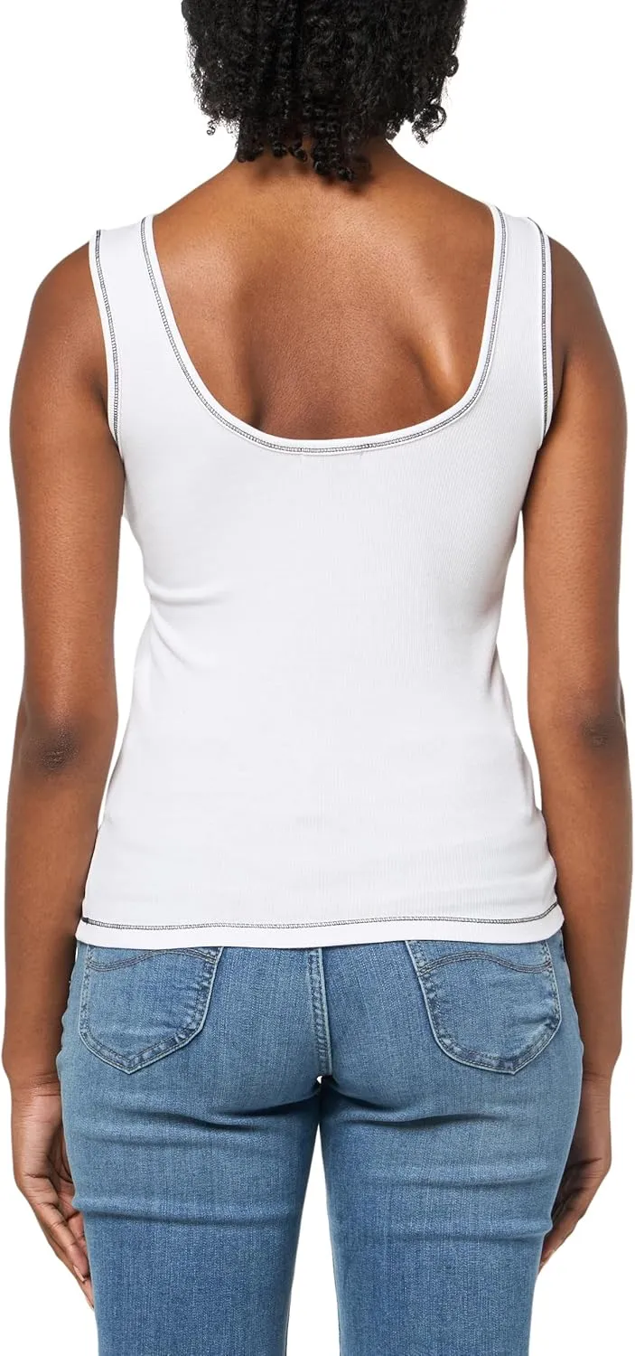 True Religion Women's Hs Deep V Neck Full Length Tank