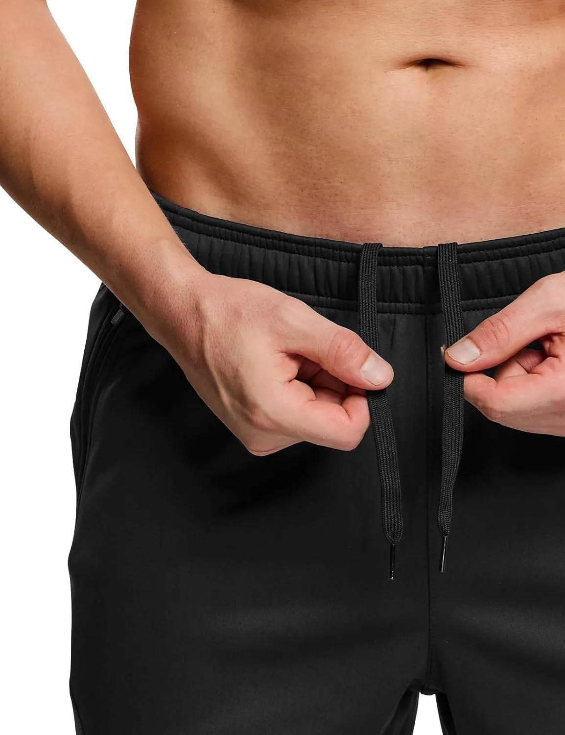 TSLA Men's Thermal Fleece Lined Cycling Pants, Windproof Winter Running Bike Pants for Cold Weather