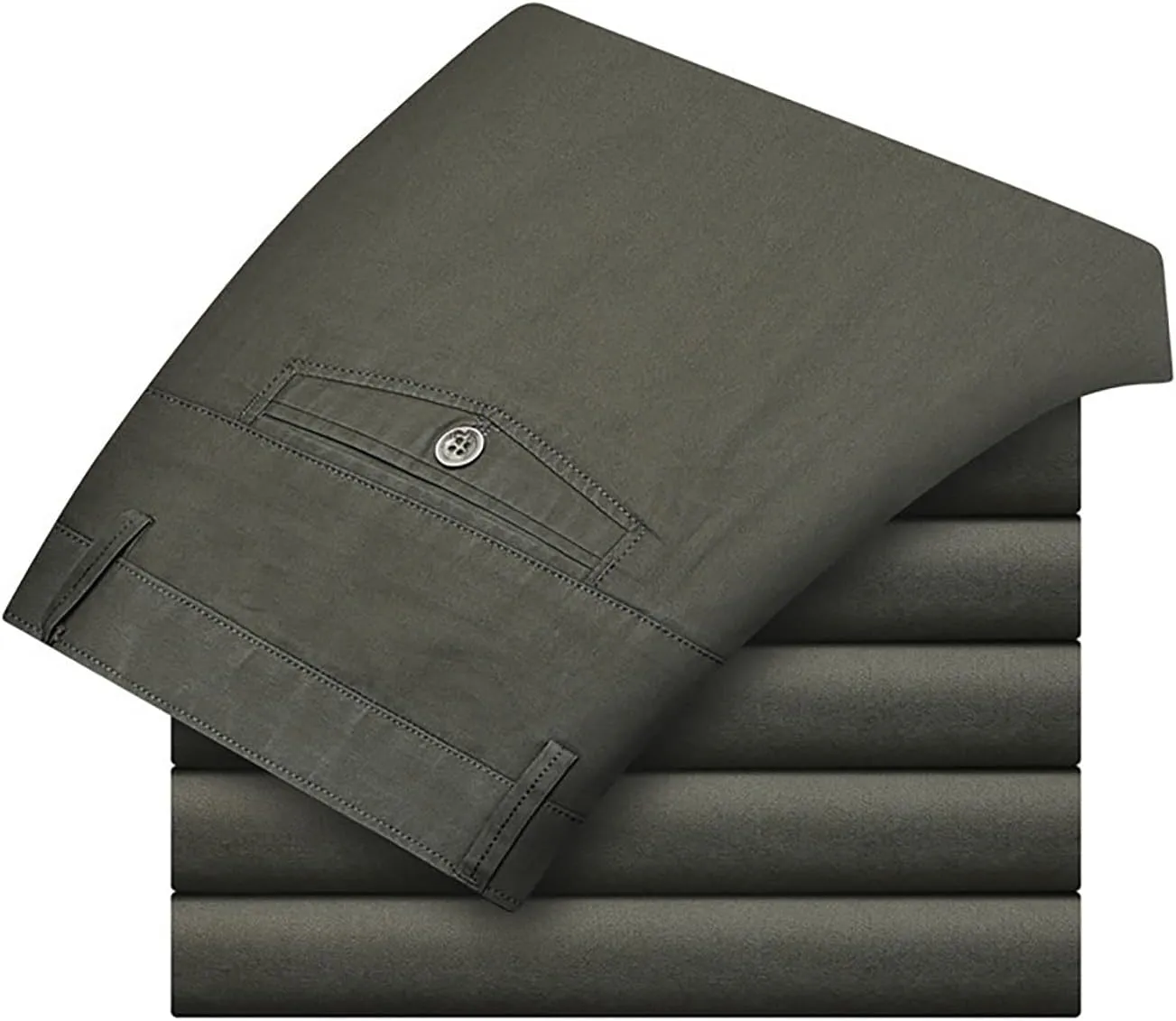Uillui Men's Slim Fit Dress Pants Casual Business Golf Stretch Chinos Pants Fashion Lightweight Straight Leg Comfort Slacks