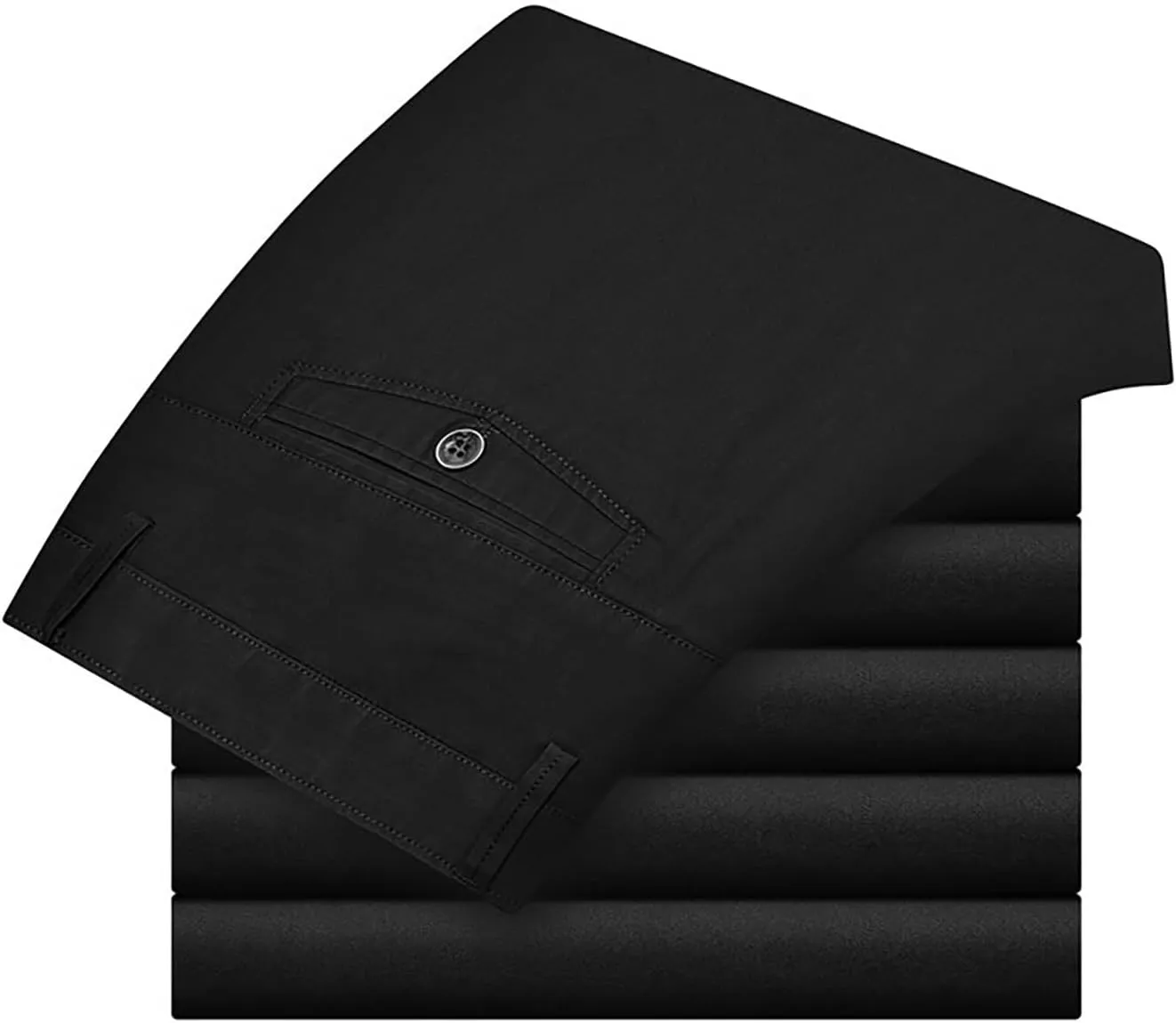Uillui Men's Slim Fit Dress Pants Casual Business Golf Stretch Chinos Pants Fashion Lightweight Straight Leg Comfort Slacks