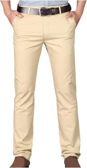 Uillui Men's Slim Fit Dress Pants Casual Business Golf Stretch Chinos Pants Fashion Lightweight Straight Leg Comfort Slacks