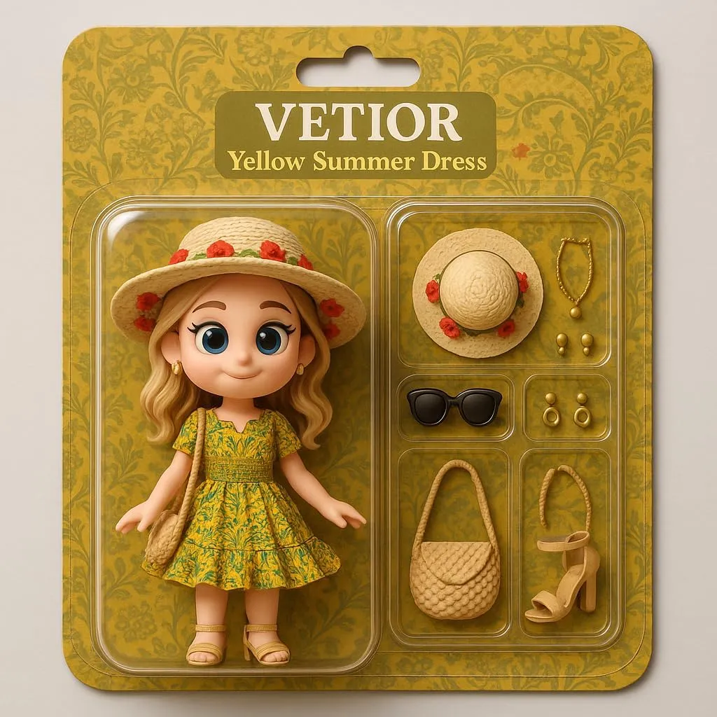 VETIOR Somerset Mini Dress Teens Friendly Womens Elastic Smocked Waist Henley Neck with Ruffled Sleeves and Pockets