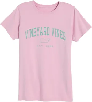 vineyard vines Women's Drift Dye Heritage Arch Logo Short-Sleeve Tee